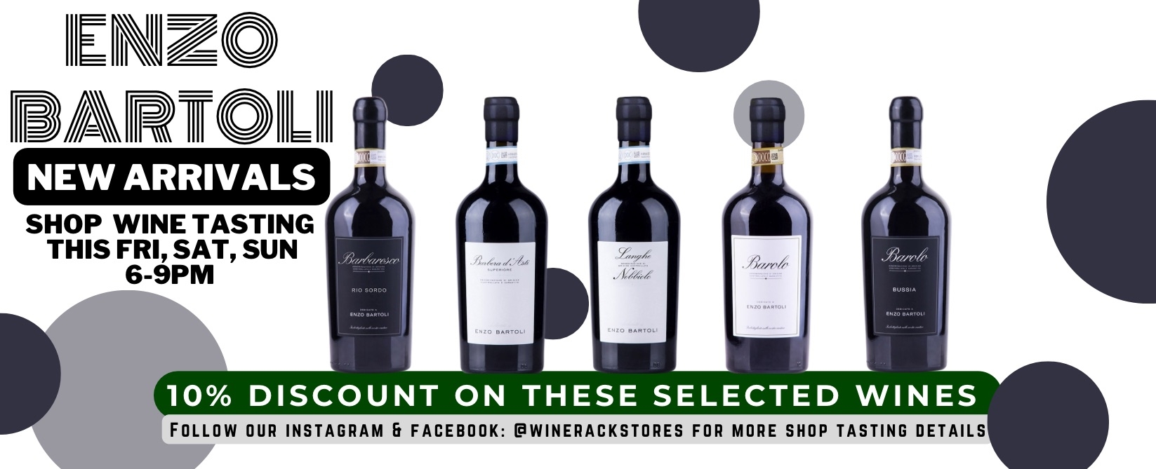 10% Discount on these selected wines